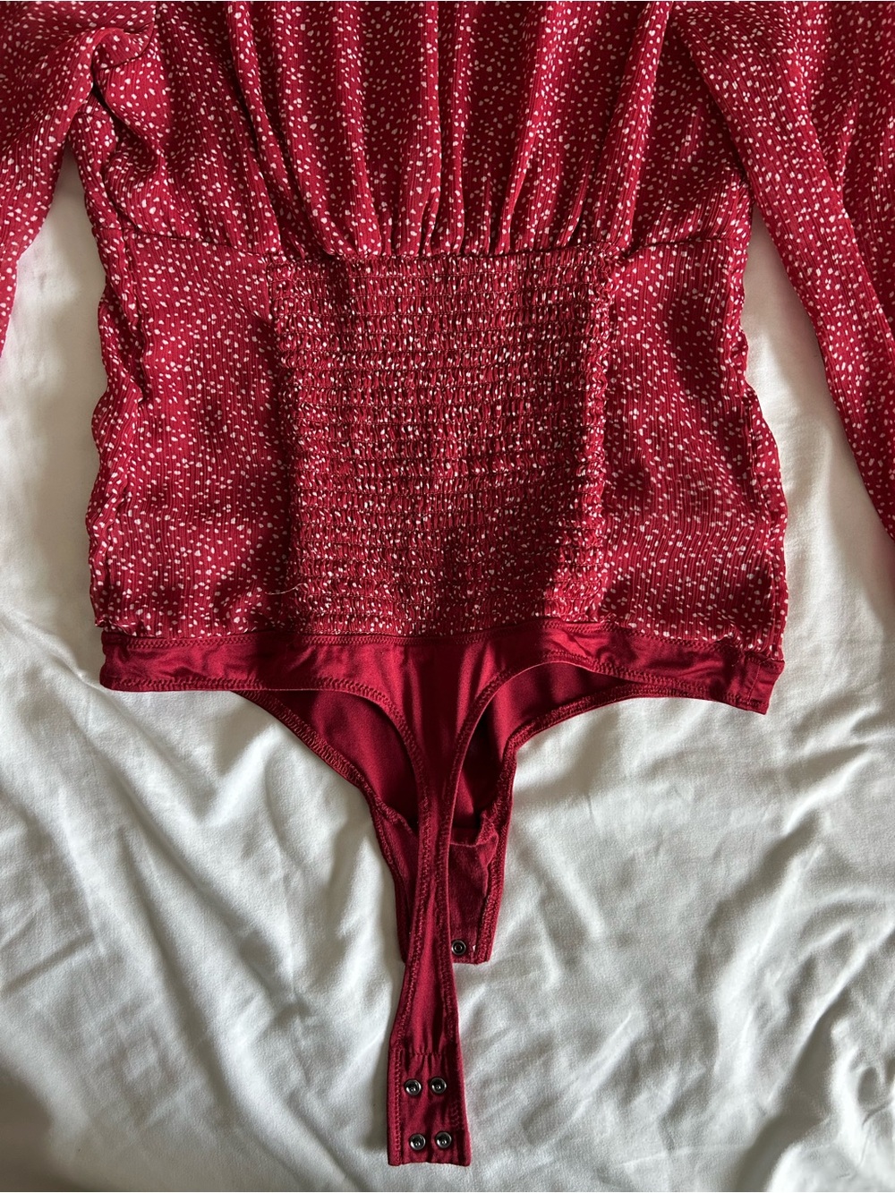 Abercrombie & Fitch | V-Neck Long Sleeve Bodysuit - Picture 6 of 7
